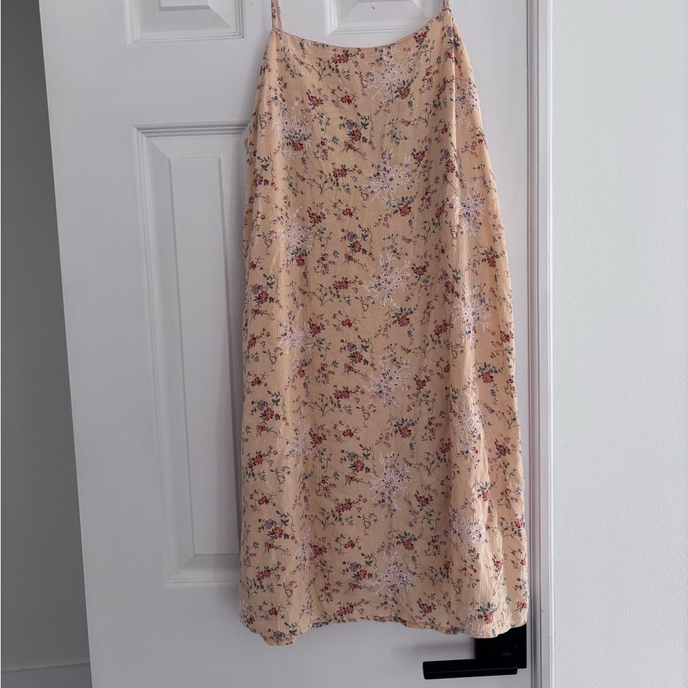 Floral yellow Midi dress